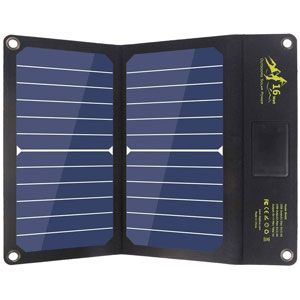 BIGBLUE - Cargador Portátil de Energía Solar Waterproof Plegable - Compatible con iPhone, GoPro, iPad, Galaxy